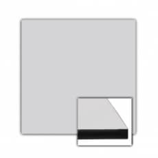 36" x 36" Square Top, Light Gray, Flat Edge
