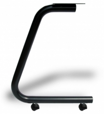 Curved J-Shaped Table Legs with Casters