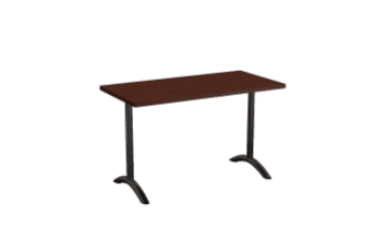 Standard Height - Arched Single Column T-Leg Table Base | Legs&Bases