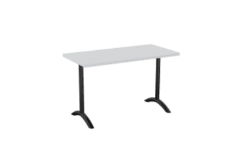 Standard Height - Arched Single Column T-Leg Table Base | Legs&Bases