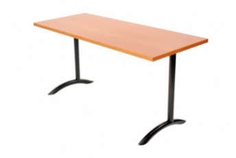 Arched Single Column C-Leg Table Base | Legs&Bases